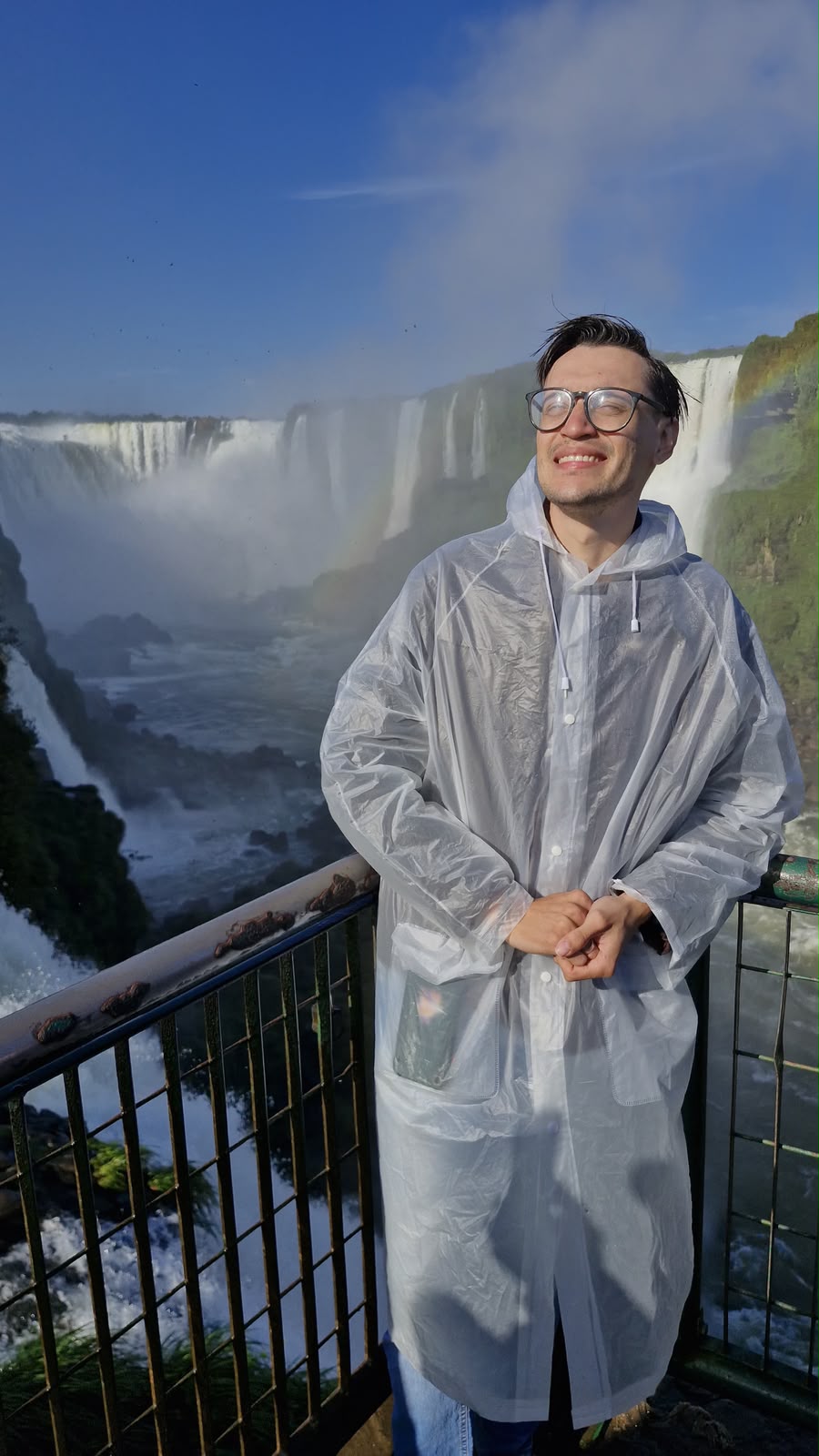 Alexs Silva em uma viagem às Cataratas do Iguaçu